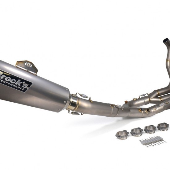 BROCKS CT SINGLE FULL SYSTEM W/ 16" MUFFLER FOR BMW S1000RR (2020-2024) PART # 320273 BROCKS CT SINGLE FULL SYSTEM W/ 16" MUFFLER FOR BMW S1000RR (2020-2024) PART # 320273