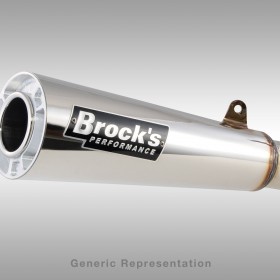 BROCKS SHORTMEG 2 FULL SYSTEM 14" MUFFLER FOR SUZUKI B-KING (2008-2011) PART # 398022