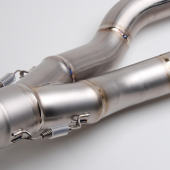 BROCKS CT SINGLE FULL SYSTEM W/ 16" QUIETKORE MUFFLER FOR SUZUKI HAYABUSA (2022-2024) PART # 399101