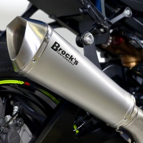 BROCKS REPLACEMENT MUFFLER PREDATOR TITANIUM FOR SUZUKI GSX-R1000/R (2017-2023) PART # 571101