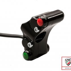 Cnc Racing Left Handlebar Switch Pramac Racing Lim. Ed - Street Use Black for Ducati Hypermotard 950 Sp 2019-2020 Part # Swd18bpr