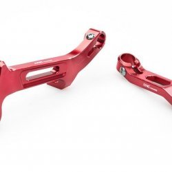Cnc Racing "Pro" Rider Control Kit Red for Mv Agusta Rivale 800 2014-2016 Part # Pel02r