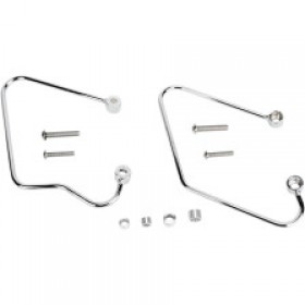 COBRA SADDLEBAG SUPPORTS - CHROME - HONDA VTX #  02-6150