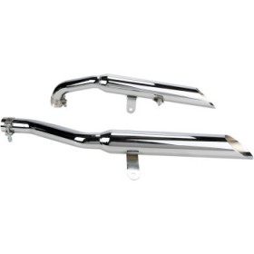 COBRA SLASHCUT MUFFLERS - CHROME - XV750/1100 #  2165SC