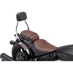 COBRA DETACHABLE BACKREST - MINI - CHROME - BOBBER #  502-2015