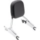 COBRA DETACHABLE BACKREST - CHROME - SHORT - CHIEFTAIN #  502-2205