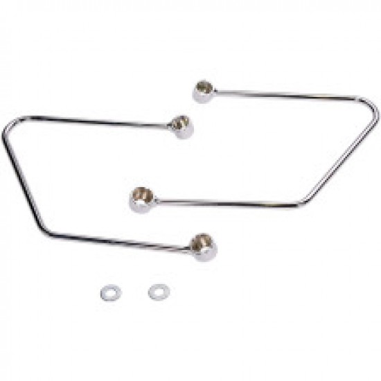 COBRA SADDLEBAG SUPPORTS - CHROME - HONDA VT # 02-6115