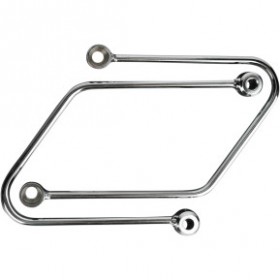 COBRA SADDLEBAG SUPPORTS - CHROME - HONDA VT # 02-6116