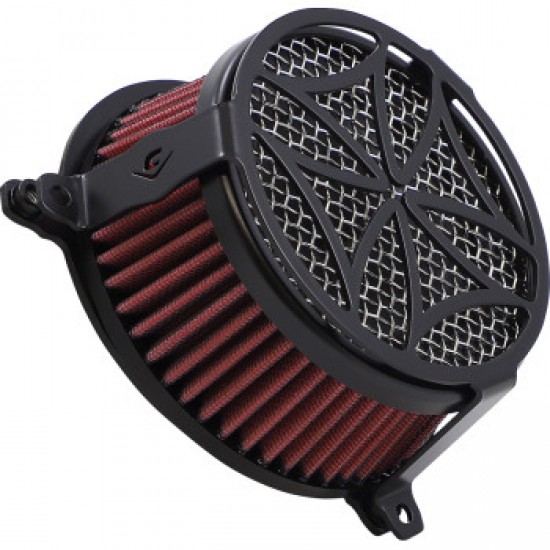 COBRA AIR CLEANER KIT - BLACK # 06-0467-02B-SB