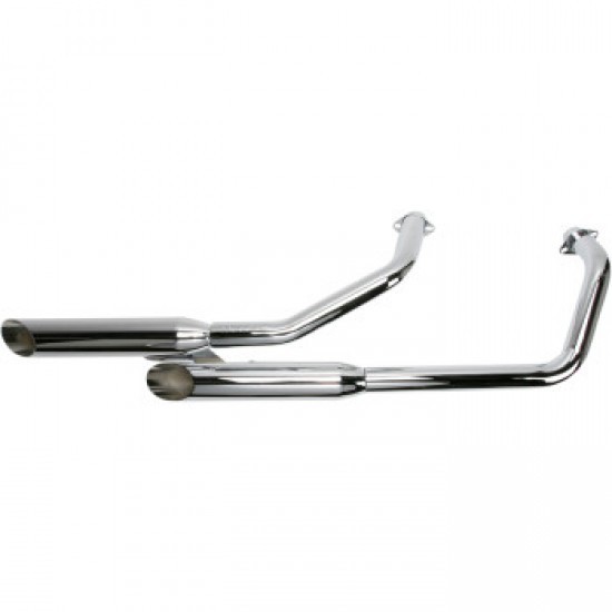 CLASSIC SLASHCUT EXHAUST - CHROME - VT750C # 1371SC