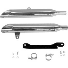 COBRA SLASHCUT MUFFLERS - CHROME - ROADSTAR 1600/1700 # 2171SC