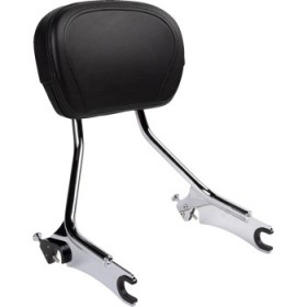 COBRA DETACHABLE BACKREST - CHROME - CHIEFTAIN # 502-2000