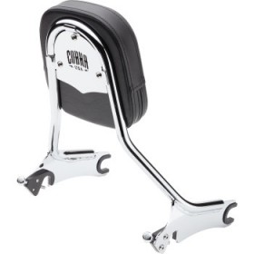 COBRA BACKREST - TALL - CHROME - CHIEFTAIN # 502-2005