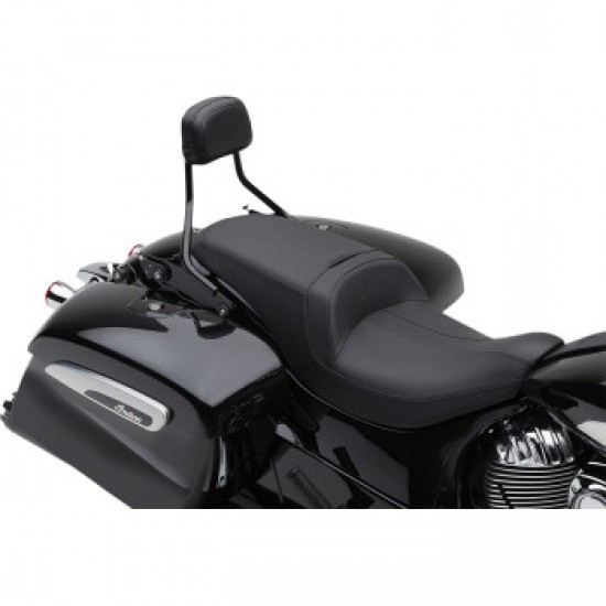 COBRA DETACHABLE BACKREST - BLACK - SHORT - CHIEFTAIN # 502-2200B