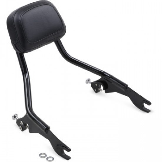 COBRA DETACHABLE BACKREST - BLACK - SHORT - FLH/FLT # 602-2200B