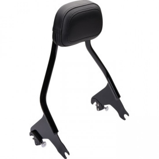 COBRA DETACHABLE BACKREST - BLACK - SHORT - FLH/FLT # 602-2212B