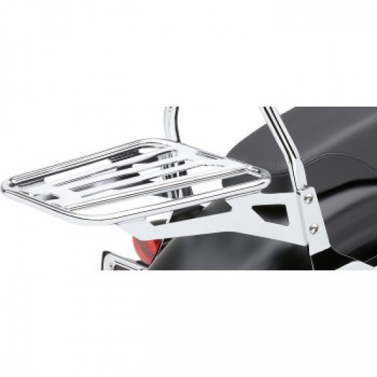 COBRA SISSY BAR LUGGAGE RACK - CHROME - TUBULAR # 602-3500