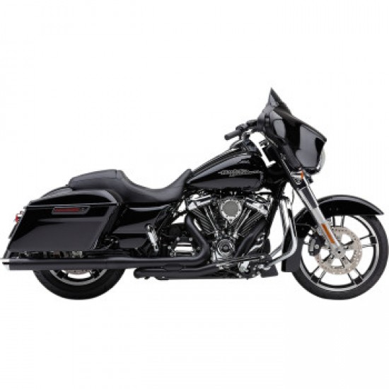 COBRA 3 MUFFLERS - BLACK - 17-20 BAGGER # 6021RB