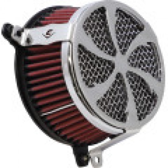 COBRA AIR CLEANER KIT - CHROME # 606-0100-01-SB