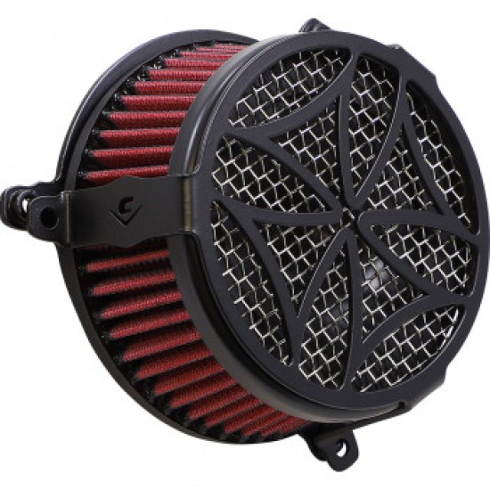 COBRA AIR CLEANER KIT - BLACK # 606-0101-02B-SB