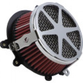 COBRA AIR CLEANER KIT - CHROME # 606-0101-04-SB