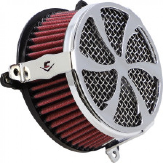 COBRA AIR CLEANER KIT - CHROME # 606-0102-01-SB