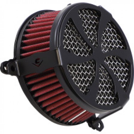 COBRA AIR CLEANER KIT - BLACK # 606-0102-01B-SB