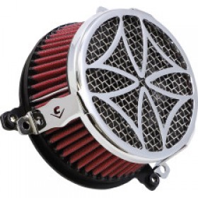 COBRA AIR CLEANER KIT - CHROME # 606-0102-02-SB