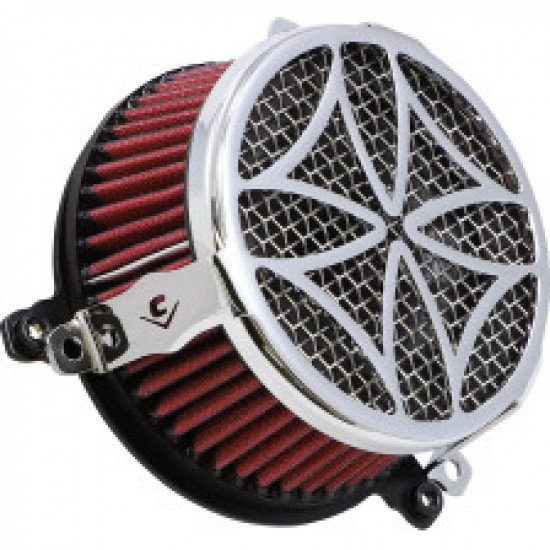 COBRA AIR CLEANER KIT - CHROME # 606-0102-02-SB