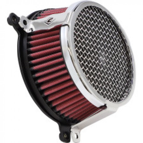 COBRA AIR CLEANER KIT - CHROME # 606-0102-03-SB