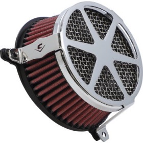 COBRA AIR CLEANER KIT - CHROME # 606-0102-04-SB