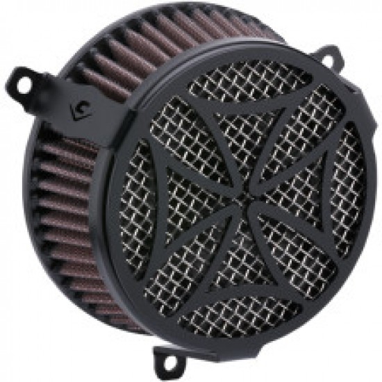 COBRA AIR CLEANER KIT - BLACK # 606-0104-02B-SB