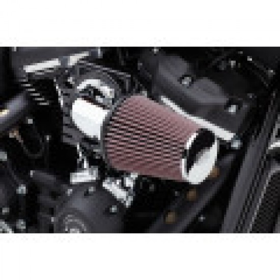 COBRA CONE AIR INTAKE KIT - CHROME - SOFTAIL # 606-0104-06 