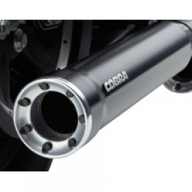 COBRA 3 RPT MUFFLERS - BLACK - 04-13 XL # 6080RB