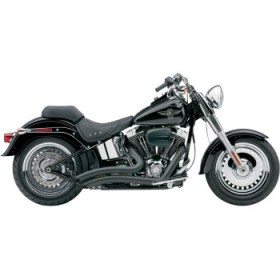 COBRA SPEEDSTER SWEPT SHORT EXHAUST - BLACK - 12-17 SOFTAIL # 6225B  