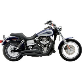 COBRA SPEEDSTER SWEPT SHORT EXHAUST - BLACK - 06-11 DYNA # 6227B 