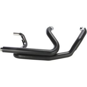 COBRA POWERPORT DUAL HEADPIPES WITH DUAL BUNGS - BLACK # 6253DBRB1