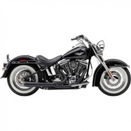 COBRA EL DIABLO EXHAUST - BLACK - 12-17 SOFTAIL # 6483B