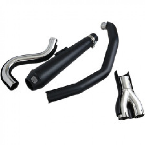 COBRA EL DIABLO EXHAUST - BLACK - 88-06 SOFTAIL # 6485B