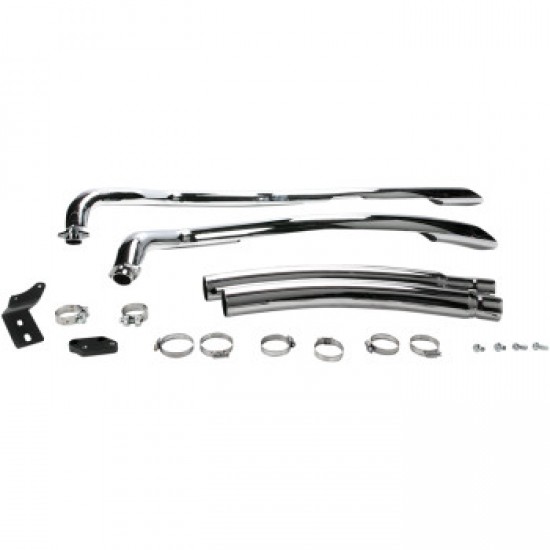 COBRA SPEEDSTER SWEPT EXHAUST - CHROME - VULCAN 900 # 4218