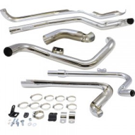 COBRA TRUE DUAL HEADPIPES - CHROME - DRESSER # 6257