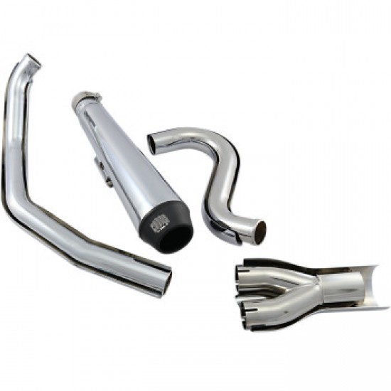 COBRA EL DIABLO EXHAUST - CHROME - 88-06 SOFTAIL # 6485