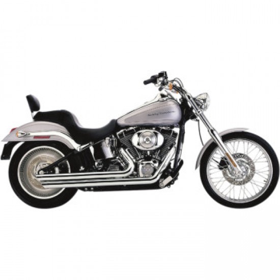 COBRA SPEEDSTER SLASHDOWN EXHAUST - CHROME - SOFTAIL # 6851