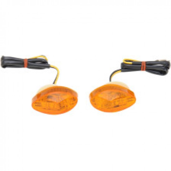 COMPETITION WERKES LED MARKER LIGHTS HONDA AMBER PART # FH14-AMB