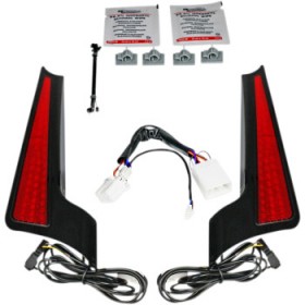 CUSTOM DYNAMICS FASCIA LED LIGHT PANELS BLACK/RED # CD-FASCIA-HD-RB