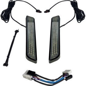 CUSTOM DYNAMICS LED FORK LIGHT SMOKE BLACK # CD-FORK-HD-SB