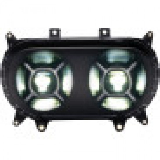 CUSTOM DYNAMICS LED HEADLIGHT BLACK ROAD GLIDE # CD-RG-H-B