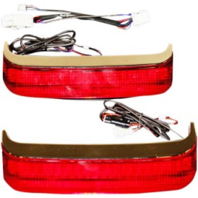 CUSTOM DYNAMICS SADDLEBAG LED LIGHTS 09-15 CVO CHROME/RED # CD-SB-SS8-CR