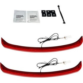 CUSTOM DYNAMICS LED FENDER LIGHT RED LENS TRI GLIDE # CD-TGFENDER-R
