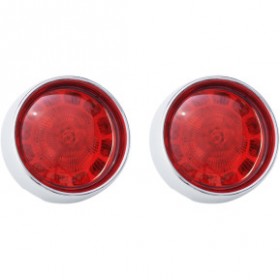 CUSTOM DYNAMICS BULLET TURN SIGNAL 1156 CHROME RED LENS # PB-BB-R-1156CR